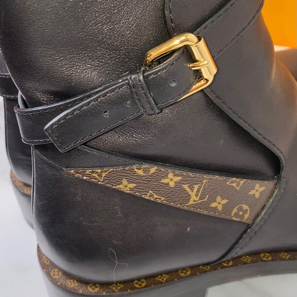 LOUIS VUITTON Ankle Boot SZ 40/US 10 EUC - Picture 5 of 10